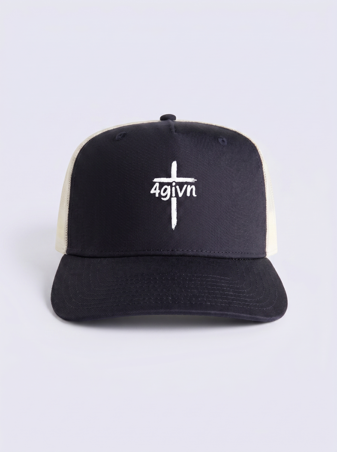 Essential Cap navy ecru product voorkant