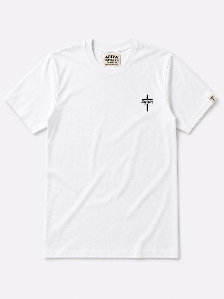 Walk by Faith wit T-shirt flat lay