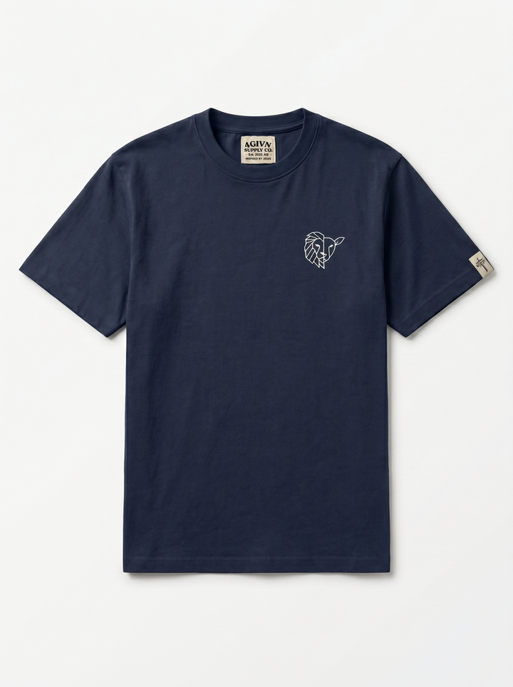 Roar and Whisper, French Navy, flat lay